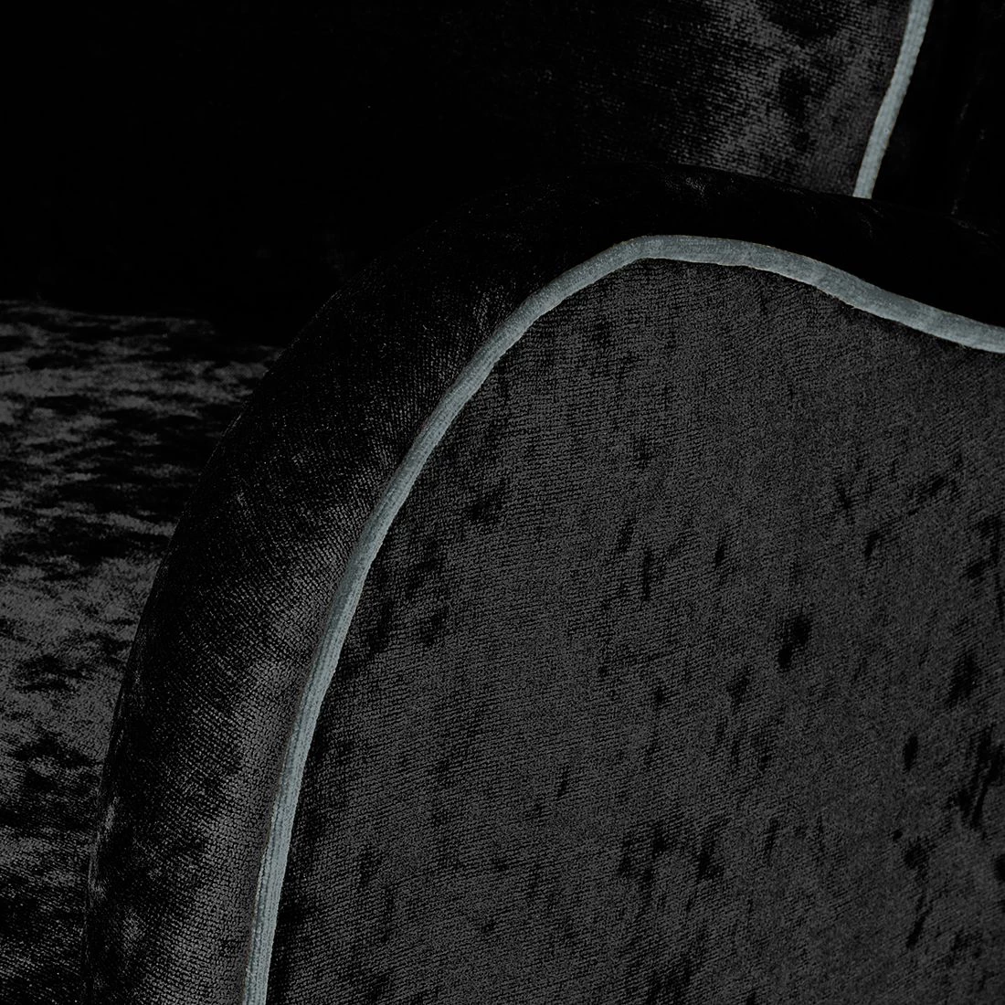 Red Living Fauteuil à oreilles Humphrey - Velours gris 10 Red Living Fauteuil à oreilles Humphrey - Velours gris – Image 8