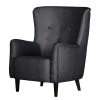Mørteens Fauteuil à oreilles Josslyn - Sans repose-pieds -Meubles de salon Soldes ohrensessel josslyn webstoff dunkelgrau 464550