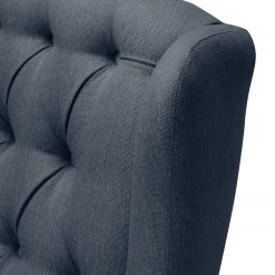 Maison Belfort Ensemble de salon Luro (2-1) - Bleu foncé -Meubles de salon Soldes ohrensessel luro strukturstoff dunkelblau 4542540