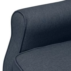 Maison Belfort Ensemble de salon Luro (2-1) - Bleu foncé -Meubles de salon Soldes ohrensessel luro strukturstoff dunkelblau 4542548