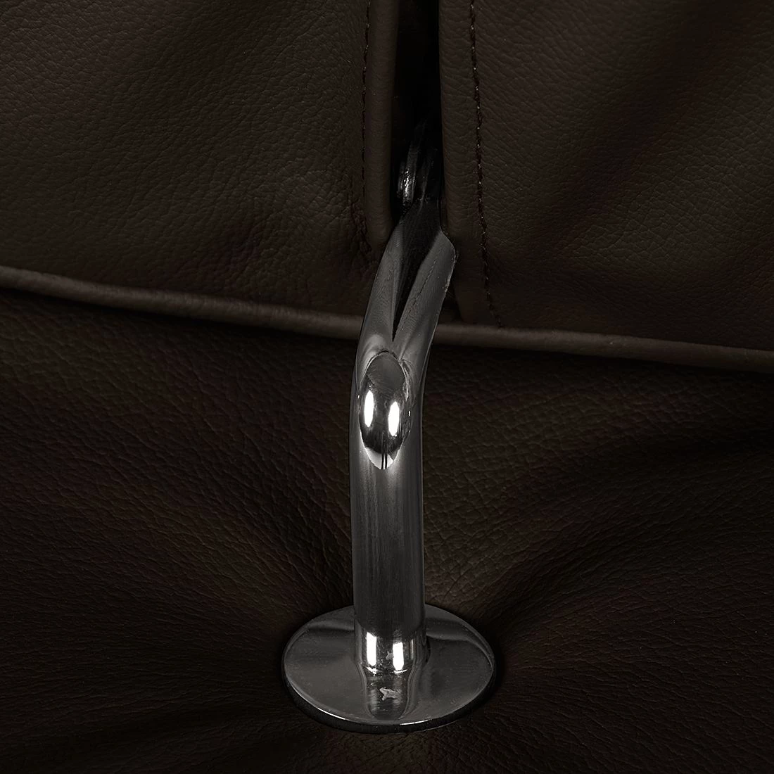 Loftscape Fauteuil Varberg - Cuir véritable marron foncé 10 Loftscape Fauteuil Varberg - Cuir véritable marron foncé – Image 8