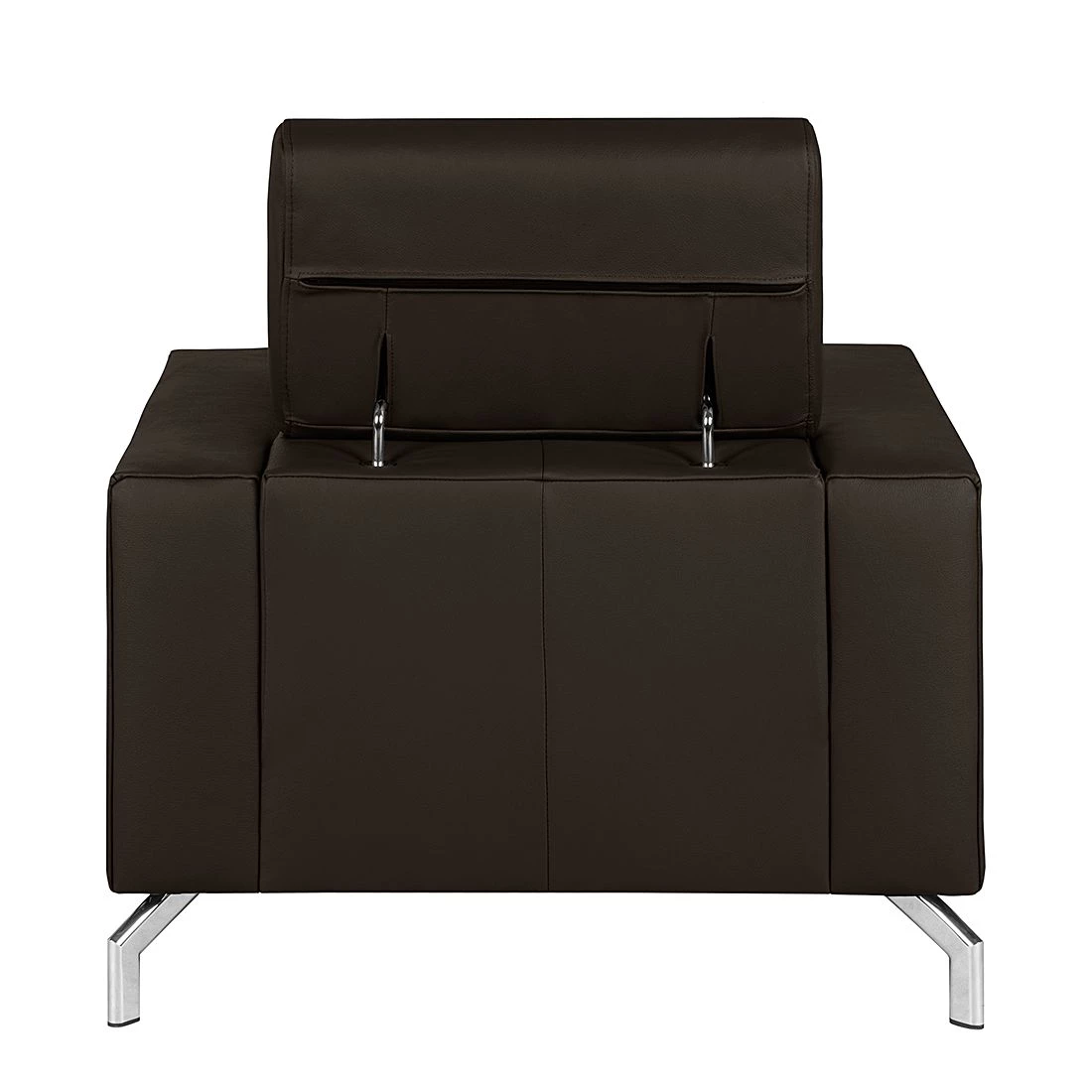 Loftscape Fauteuil Varberg - Cuir véritable marron foncé 8 Loftscape Fauteuil Varberg - Cuir véritable marron foncé – Image 6