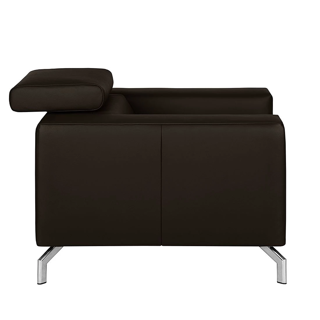 Loftscape Fauteuil Varberg - Cuir véritable marron foncé 7 Loftscape Fauteuil Varberg - Cuir véritable marron foncé – Image 5