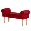 Maison Belfort Banc capitonné Banquette - Rouge -Meubles de salon Soldes polsterbank banquette samt rot 2788586