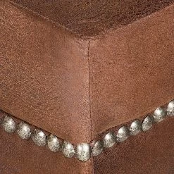 Ars manufacti Ensemble de salon Benavente (3 - 2 - 1) - Aspect vieux cuir marron -Meubles de salon Soldes polstergarnitur benavente 3 2 1 antiklederoptik braun 448423