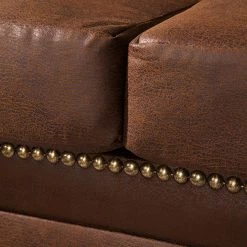 Ars manufacti Ensemble de salon Benavente (3 - 2 - 1) - Aspect vieux cuir marron -Meubles de salon Soldes polstergarnitur benavente 3 2 1 antiklederoptik braun 4761148