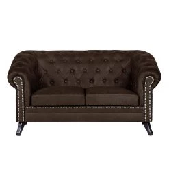 Ars manufacti Canapé panoramique Benavente (3 -2 -1) - Aspect vieux cuir marron foncé -Meubles de salon Soldes polstergarnitur benavente 3 2 1 antiklederoptik dunkelbraun 4761264