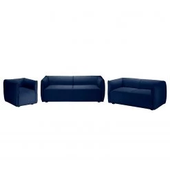 Fredriks Ensemble de salon Grady I (3-2-1) - Bleu foncé