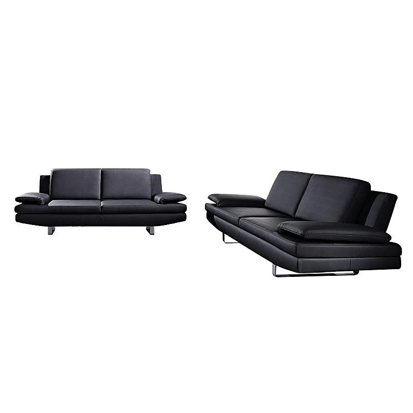 Fredriks Canapé modulable Yovanna (3 -2) - Cuir synthétique noir 3 Fredriks Canapé modulable Yovanna (3 -2) - Cuir synthétique noir