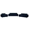 Jack & Alice Ensemble de salon Lorcy (3-2-1) - Bleu foncé 2 Jack & Alice Ensemble de salon Lorcy (3-2-1) - Bleu foncé -Meubles de salon Soldes polstergarnitur lorcy 3 2 1 samt dunkelblau 4893052