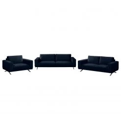 Jack & Alice Ensemble de salon Lorcy (3-2-1) - Bleu foncé