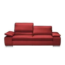 Fredriks Canapé panoramique Masca (3 - 2) - Cuir véritable rouge carmin -Meubles de salon Soldes polstergarnitur masca 3 2 echtleder kaminrot 445125