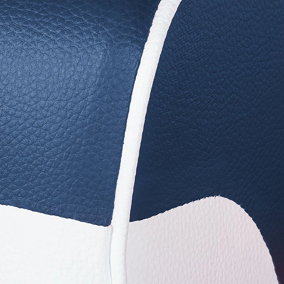 Studio Monroe Canapé panoramique Nixa (3 -2 -1) - Cuir synthétique - Blanc / Bleu foncé 15 Studio Monroe Canapé panoramique Nixa (3 -2 -1) - Cuir synthétique - Blanc / Bleu foncé – Image 13