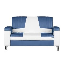 Studio Monroe Canapé panoramique Nixa (3 -2 -1) - Cuir synthétique - Blanc / Bleu foncé 26 Studio Monroe Canapé panoramique Nixa (3 -2 -1) - Cuir synthétique - Blanc / Bleu foncé -Meubles de salon Soldes polstergarnitur nixa 3 2 1 kunstleder weiss dunkelblau 435918