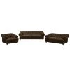 Jack & Alice Ensemble de salon Thory (3-2-1) - Marron 2 Jack & Alice Ensemble de salon Thory (3-2-1) - Marron -Meubles de salon Soldes polstergarnitur thory 3 2 1 samt braun 4898408