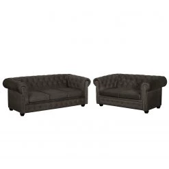 Jack & Alice Ensemble de salon Torquay II (3-2) - Marron noix de coco