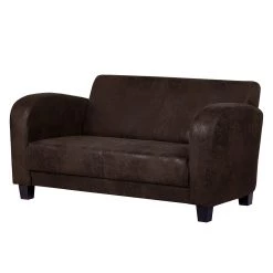 Ars manufacti Canapé panoramique Tullow (3 -2 -1) - Aspect vieux cuir marron foncé -Meubles de salon Soldes polstergarnitur tullow 3 2 1 antiklederoptik dunkelbraun 437611