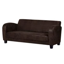 Ars manufacti Canapé panoramique Tullow (3 -2 -1) - Aspect vieux cuir marron foncé -Meubles de salon Soldes polstergarnitur tullow 3 2 1 antiklederoptik dunkelbraun 437614