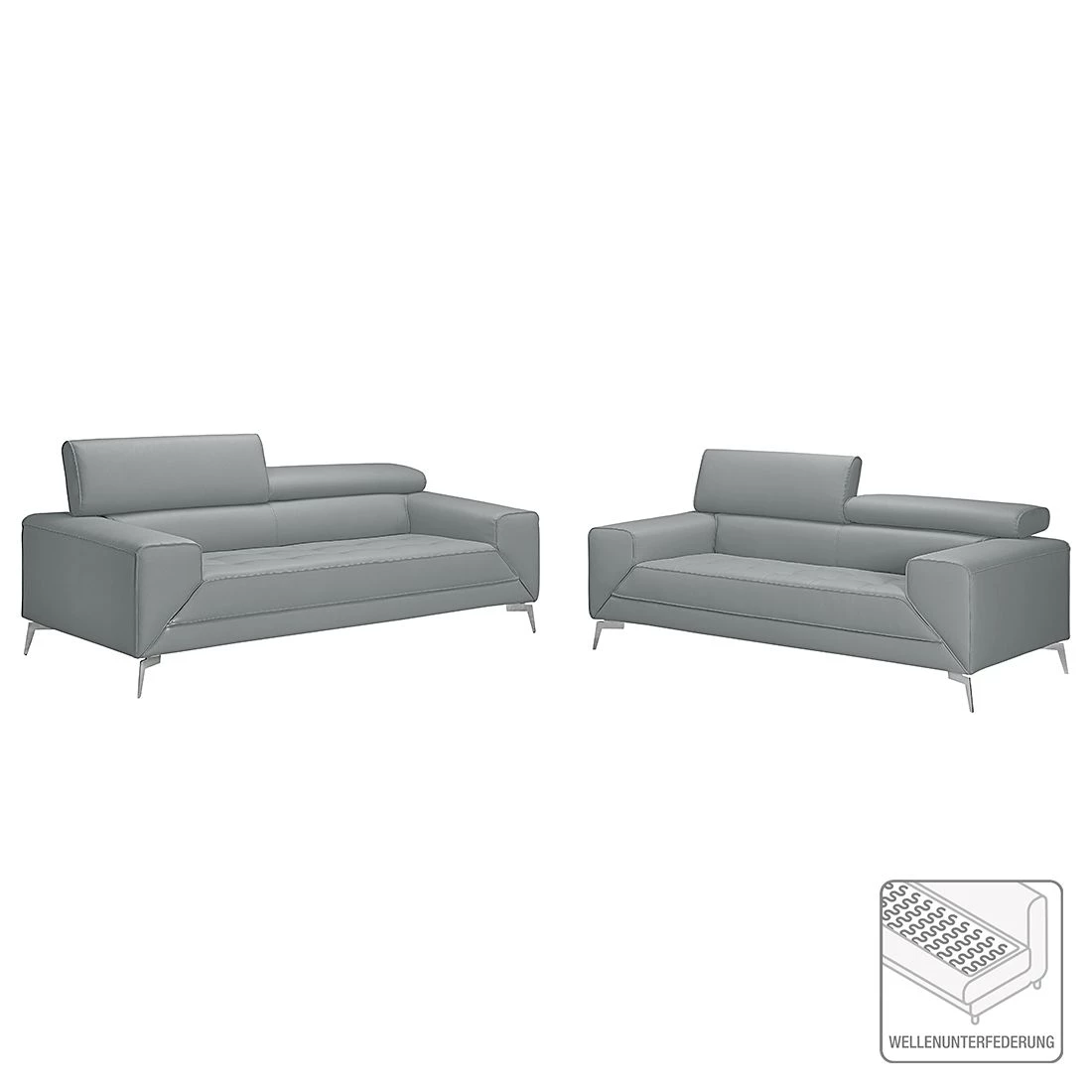 Loftscape Ensemble de salon Walden (3 - Gris 4 Loftscape Ensemble de salon Walden (3 - Gris – Image 2