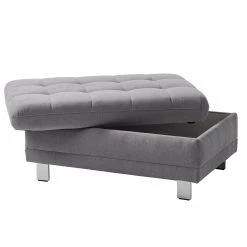 Fredriks Pouf repose-pieds Ayna - Platine 20 Fredriks Pouf repose-pieds Ayna - Platine -Meubles de salon Soldes polsterhocker ayna microfaser platin 4787564
