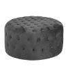 Jack & Alice Pouf Bayard - Gris foncé - Largeur : 80 cm -Meubles de salon Soldes polsterhocker bayard microfaser dunkelgrau 4730044