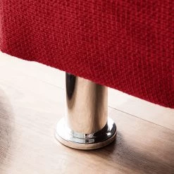 Fredriks Repose-pieds Calang - Rouge -Meubles de salon Soldes polsterhocker calang webstoff rot 4645164