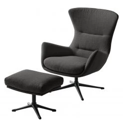 Studio Copenhagen Fauteuil Hepburn III - Tissu Milan : Anthracite - Noir 16 Studio Copenhagen Fauteuil Hepburn III - Tissu Milan : Anthracite - Noir -Meubles de salon Soldes polsterhocker hepburn ii flachgewebe stoff milan anthrazit 5020376