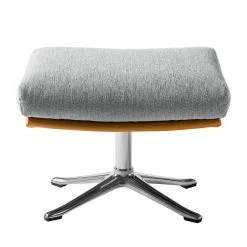 Studio Copenhagen Pouf repose-pieds Hepburn III - Gris clair / Cognac - Chrome brillant 15 Studio Copenhagen Pouf repose-pieds Hepburn III - Gris clair / Cognac - Chrome brillant -Meubles de salon Soldes polsterhocker hepburn ii webstoff echtleder hellgrau cognac 5023904