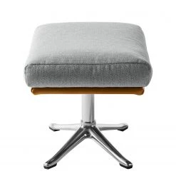 Studio Copenhagen Pouf repose-pieds Hepburn III - Gris clair / Cognac - Chrome brillant 16 Studio Copenhagen Pouf repose-pieds Hepburn III - Gris clair / Cognac - Chrome brillant -Meubles de salon Soldes polsterhocker hepburn ii webstoff echtleder hellgrau cognac 5023908