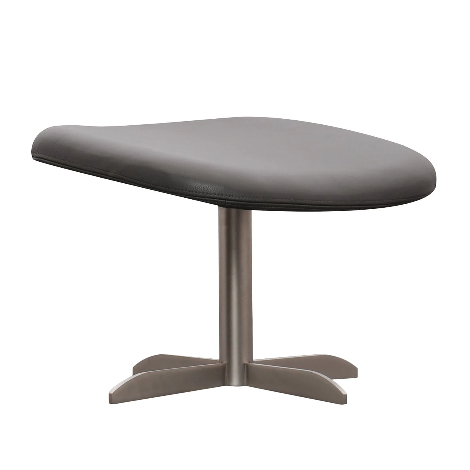 Studio Copenhagen Repose-pieds Houston Cuir véritable - Cuir véritable Neka : Gris - Acier inoxydable 3 Studio Copenhagen Repose-pieds Houston Cuir véritable - Cuir véritable Neka : Gris - Acier inoxydable