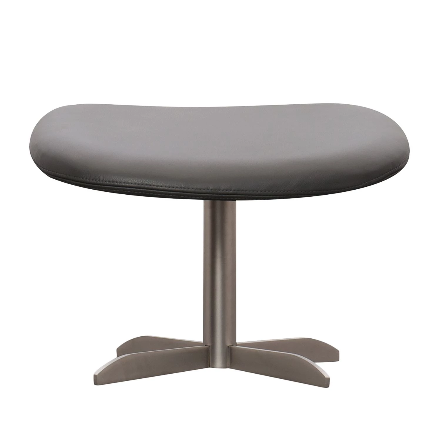 Studio Copenhagen Repose-pieds Houston Cuir véritable - Cuir véritable Neka : Gris - Acier inoxydable 4 Studio Copenhagen Repose-pieds Houston Cuir véritable - Cuir véritable Neka : Gris - Acier inoxydable – Image 2