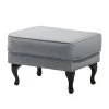 Maison Belfort Pouf repose-pieds Miscol - Gris argenté -Meubles de salon Soldes polsterhocker miscol webstoff silbergrau 4887304