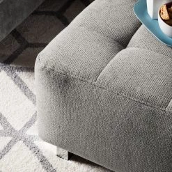 Fredriks Pouf repose-pieds Tanete - Tissu structuré 11 Fredriks Pouf repose-pieds Tanete - Tissu structuré -Meubles de salon Soldes polsterhocker tanete strukturstoff granit 4997492