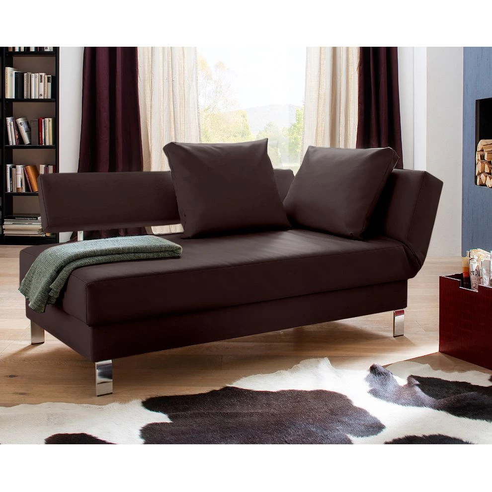 Loftscape Méridienne Athmos (convertible) - Marron chocolat - Accoudoir monté à droite (vu de face) 14 Loftscape Méridienne Athmos (convertible) - Marron chocolat - Accoudoir monté à droite (vu de face) – Image 12