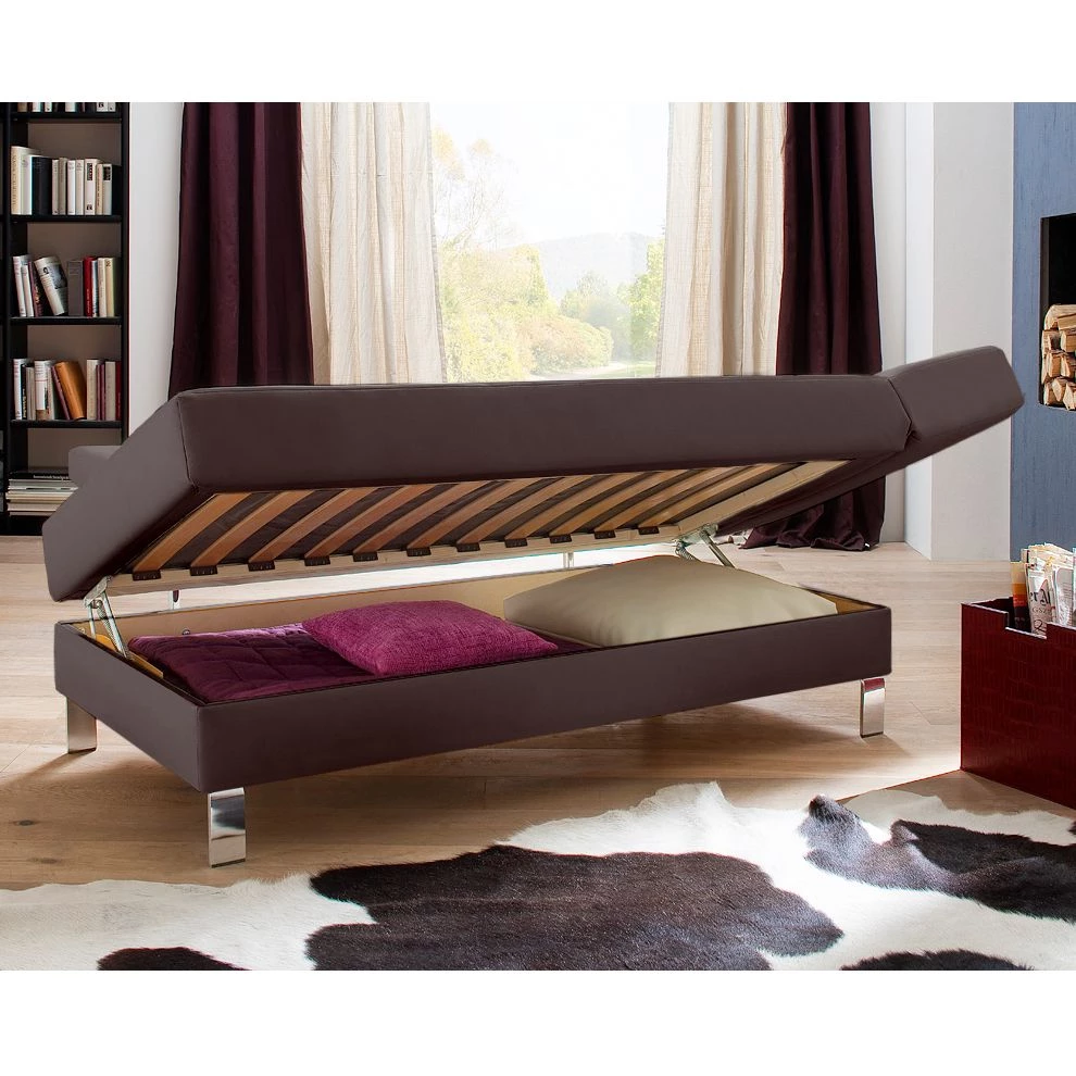 Loftscape Méridienne Athmos (convertible) - Marron chocolat - Accoudoir monté à droite (vu de face) 16 Loftscape Méridienne Athmos (convertible) - Marron chocolat - Accoudoir monté à droite (vu de face) – Image 14