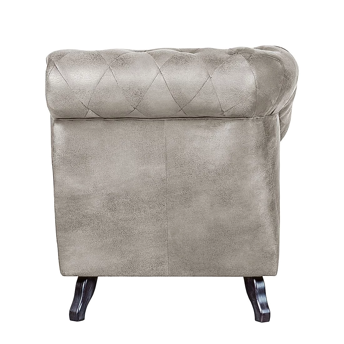 Ars manufacti Méridienne Benavente - Aspect vieux cuir argenté - Accoudoir à droite (vue de face) 8 Ars manufacti Méridienne Benavente - Aspect vieux cuir argenté - Accoudoir à droite (vue de face) – Image 6