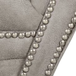 Ars manufacti Méridienne Benavente - Aspect vieux cuir argenté - Accoudoir à droite (vue de face) 28 Ars manufacti Méridienne Benavente - Aspect vieux cuir argenté - Accoudoir à droite (vue de face) -Meubles de salon Soldes recamiere benavente antiklederoptik silber armlehne davorstehend rechts 1757690