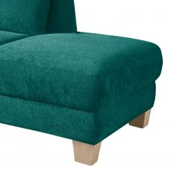 Ars Natura Méridienne Cebu - Bleu pétrole - Accoudoir monté à gauche (vu de face) -Meubles de salon Soldes recamiere cebu webstoff armlehne davorstehend links petrol 4357592