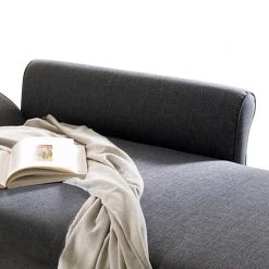 Fredriks Méridienne Habay (convertible) - Accoudoir monté à gauche (vu de face) 23 Fredriks Méridienne Habay (convertible) - Accoudoir monté à gauche (vu de face) -Meubles de salon Soldes recamiere habay mit schlaffunktion webstoff armlehne davorstehend links 1720962