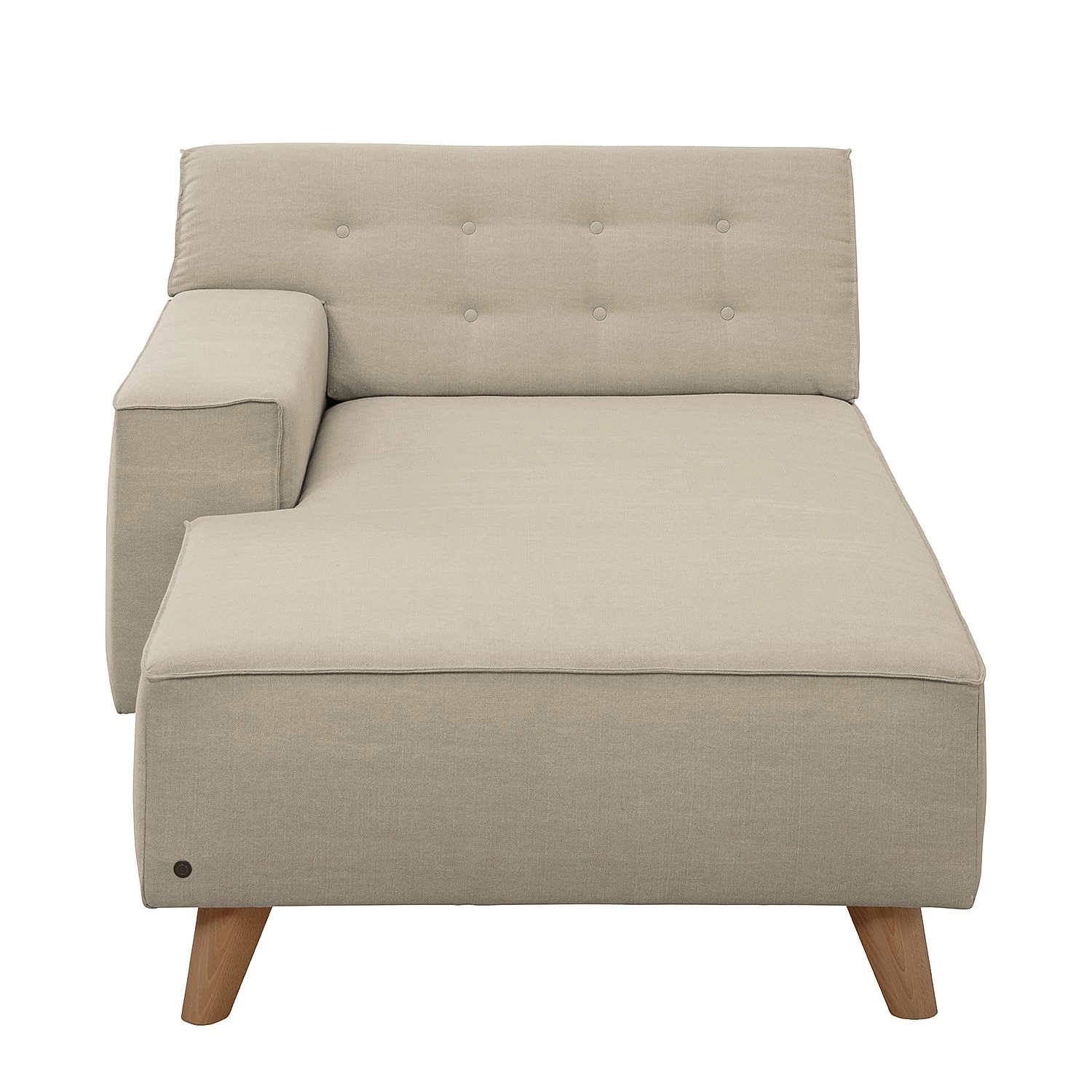 Tom Tailor Méridienne Nordic Chic - Tissu TUS : 1 ecru - Accoudoir monté à gauche (vu de face) 6 Tom Tailor Méridienne Nordic Chic - Tissu TUS : 1 ecru - Accoudoir monté à gauche (vu de face) – Image 4