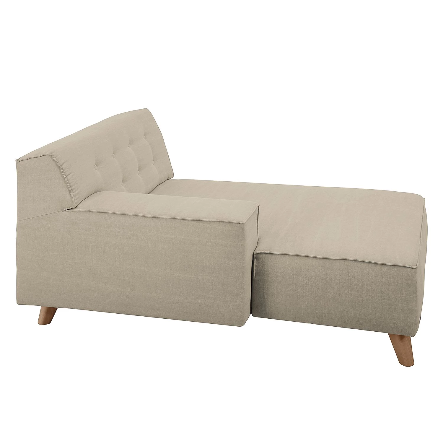 Tom Tailor Méridienne Nordic Chic - Tissu TUS : 1 ecru - Accoudoir monté à gauche (vu de face) 7 Tom Tailor Méridienne Nordic Chic - Tissu TUS : 1 ecru - Accoudoir monté à gauche (vu de face) – Image 5