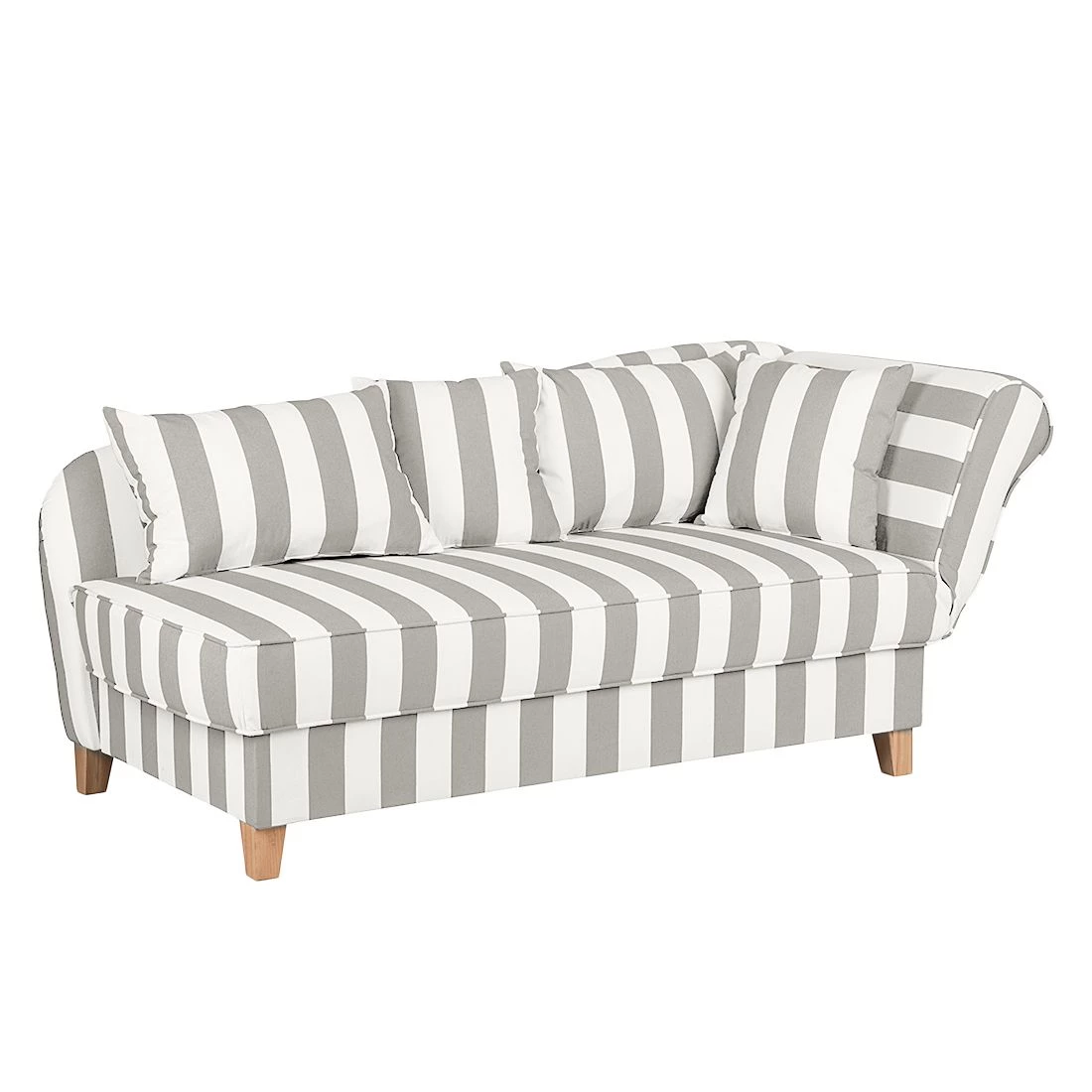 Maison Belfort Récamière Revel I - Gris - Accoudoir monté à droite (vu de face) 3 Maison Belfort Récamière Revel I - Gris - Accoudoir monté à droite (vu de face)