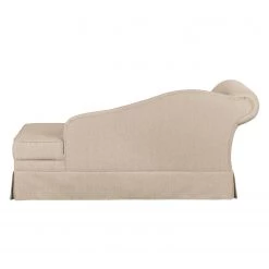 Maison Belfort Dormeuse Summer Romance - Cappuccino - Accoudoir monté à gauche (vu de face) -Meubles de salon Soldes recamiere summer romance webstoff armlehne davorstehend links cappuccino 3430925