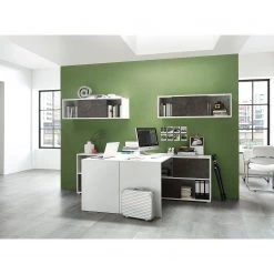 Germania Étagère Altino - Hauteur : 74 cm -Meubles de salon Soldes regal altino basalt weiss 4146564