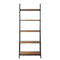 Ars manufacti Étagère échelle Atelier III - Acacia massif / Métal - Acacia marron / Anthracite -Meubles de salon Soldes regal atelier iii akazie massiv metall akazie braun anthrazit 4968200