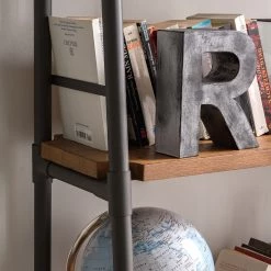 Ars manufacti Étagère échelle Atelier III - Acacia massif / Métal - Acacia marron / Anthracite -Meubles de salon Soldes regal atelier iii akazie massiv metall akazie braun anthrazit 5052964