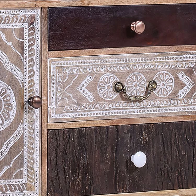 Ars manufacti Étagère Curenna I - Manguier partiellement massif - Manguier / Marron 7 Ars manufacti Étagère Curenna I - Manguier partiellement massif - Manguier / Marron – Image 5