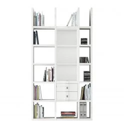 Loftscape Etagère Emporior III - Blanc brillant / Blanc - Sans éclairage
