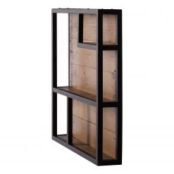 Ars manufacti Étagère Grasby - Pin recyclé / Métal - Pin foncé / Noir -Meubles de salon Soldes regal grasby altholz pinie metall pinie dunkel schwarz 4884816