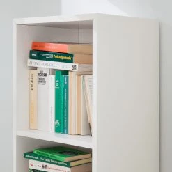 Mørteens Étagère Lindholm I - Blanc / Chêne massif 11 Mørteens Étagère Lindholm I - Blanc / Chêne massif -Meubles de salon Soldes regal lindholm i weiss eiche massiv 4037316